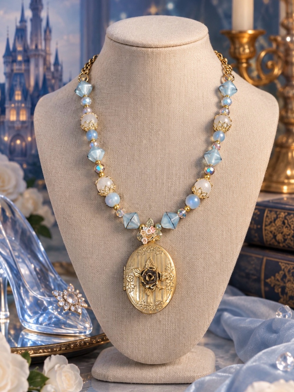 Drops 10/03✨ “The Enchanted Heirloom” Artisan Locket Glass Bead Necklace